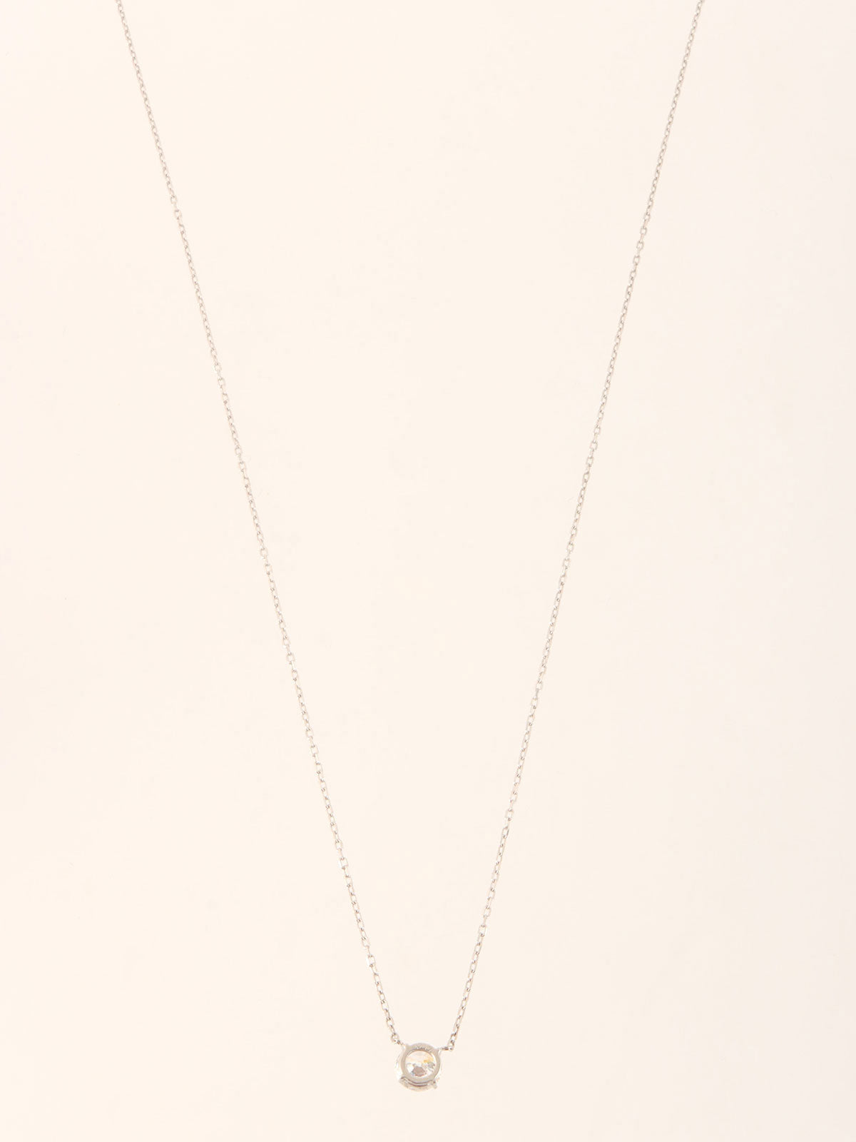 Platinum Diamond Necklace Silver