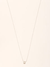 Platinum Diamond Necklace Silver