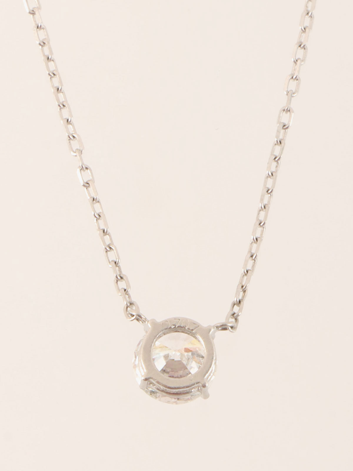 Platinum Diamond Necklace Silver