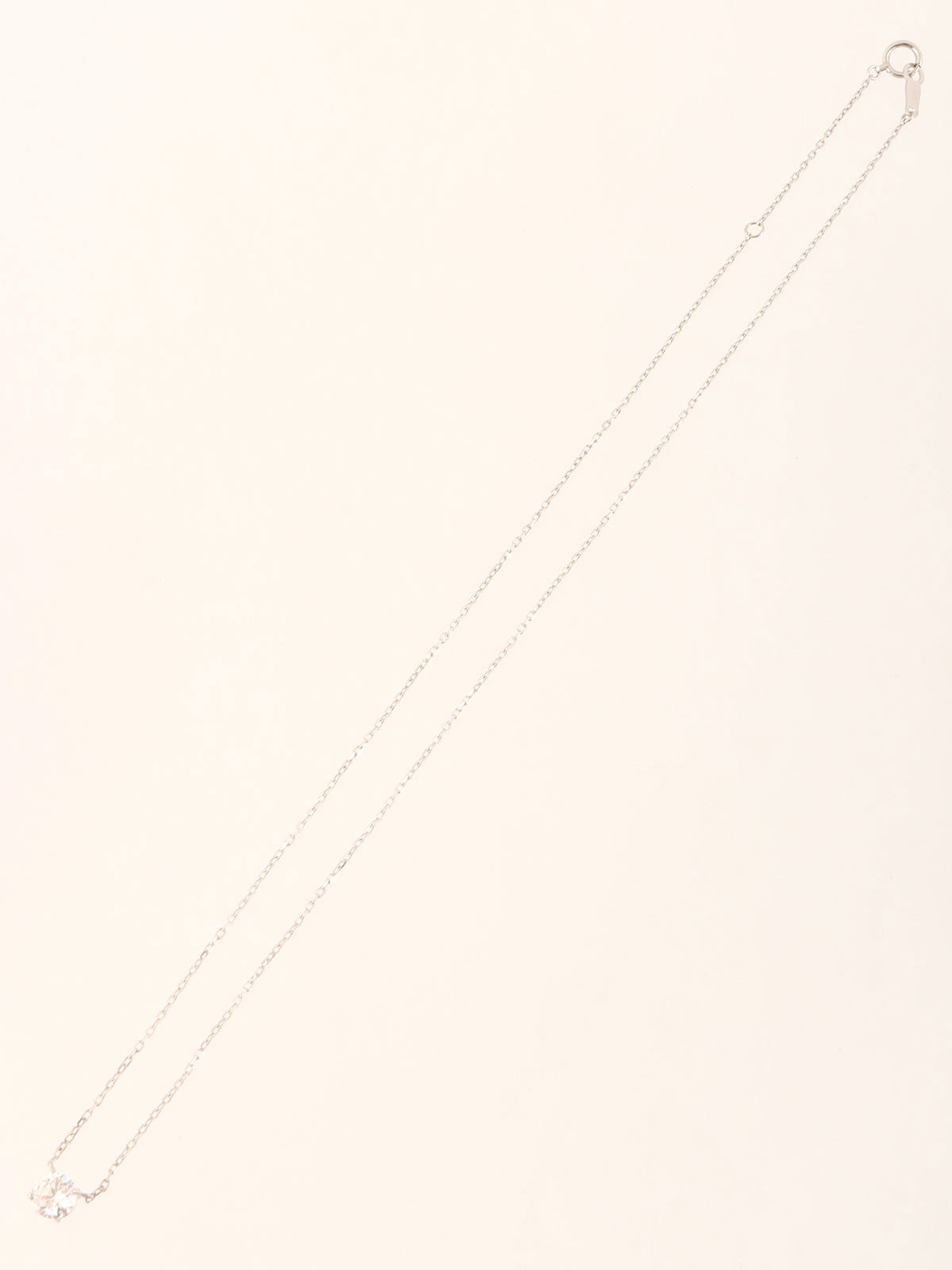 Platinum Diamond Necklace Silver