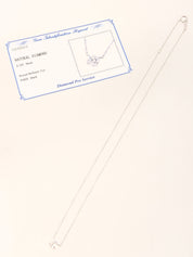 Platinum Diamond Necklace Silver