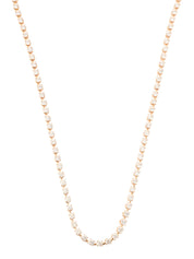 18K pink gold diamond necklace