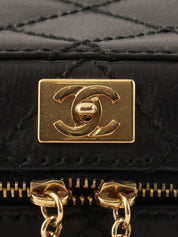 2001年頃製 ワイルドステッチCCターンロックプレートチェーンバニティー ブラック