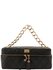 2001年頃製 ワイルドステッチCCターンロックプレートチェーンバニティー ブラック