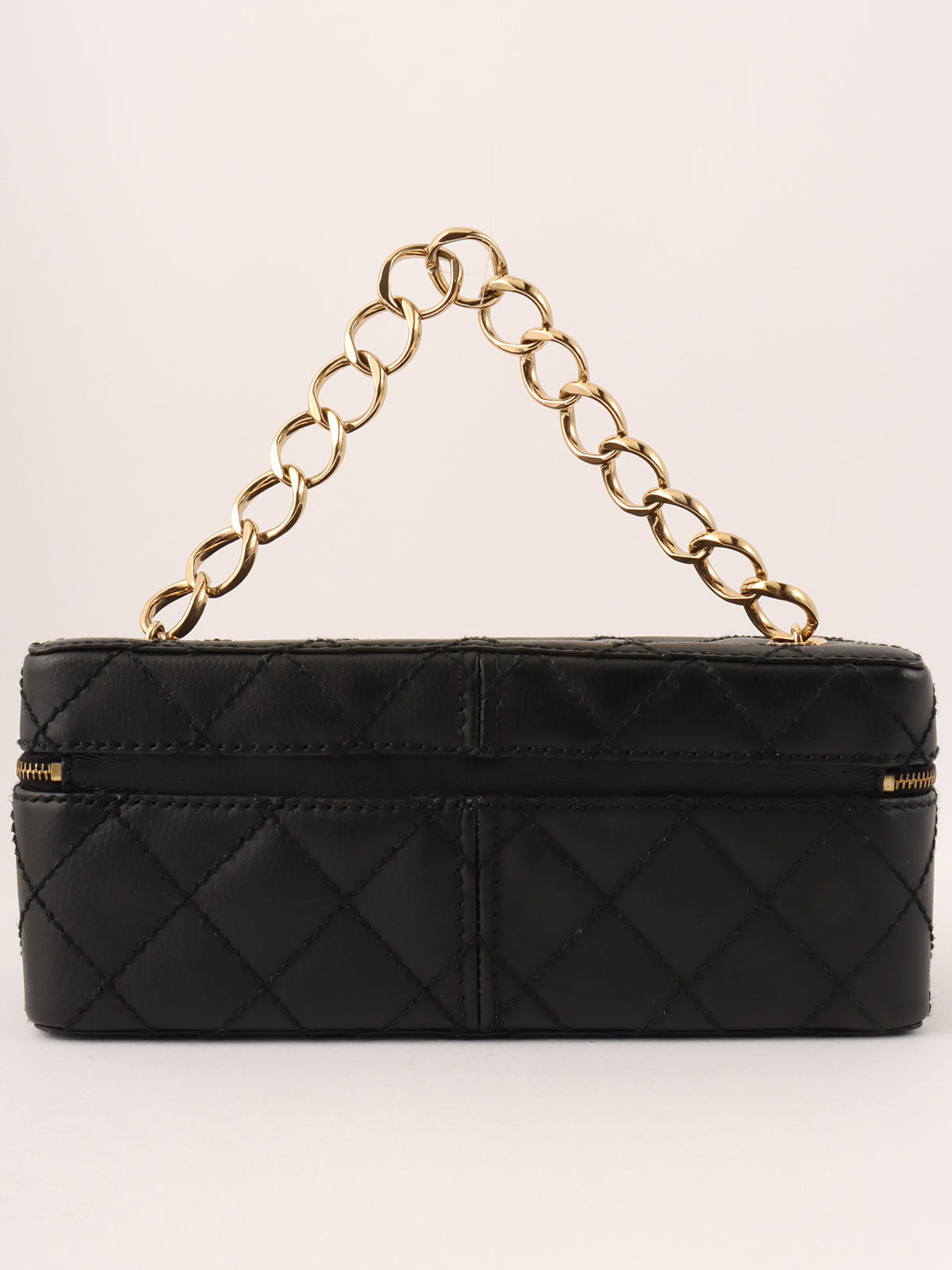 2001年頃製 ワイルドステッチCCターンロックプレートチェーンバニティー ブラック