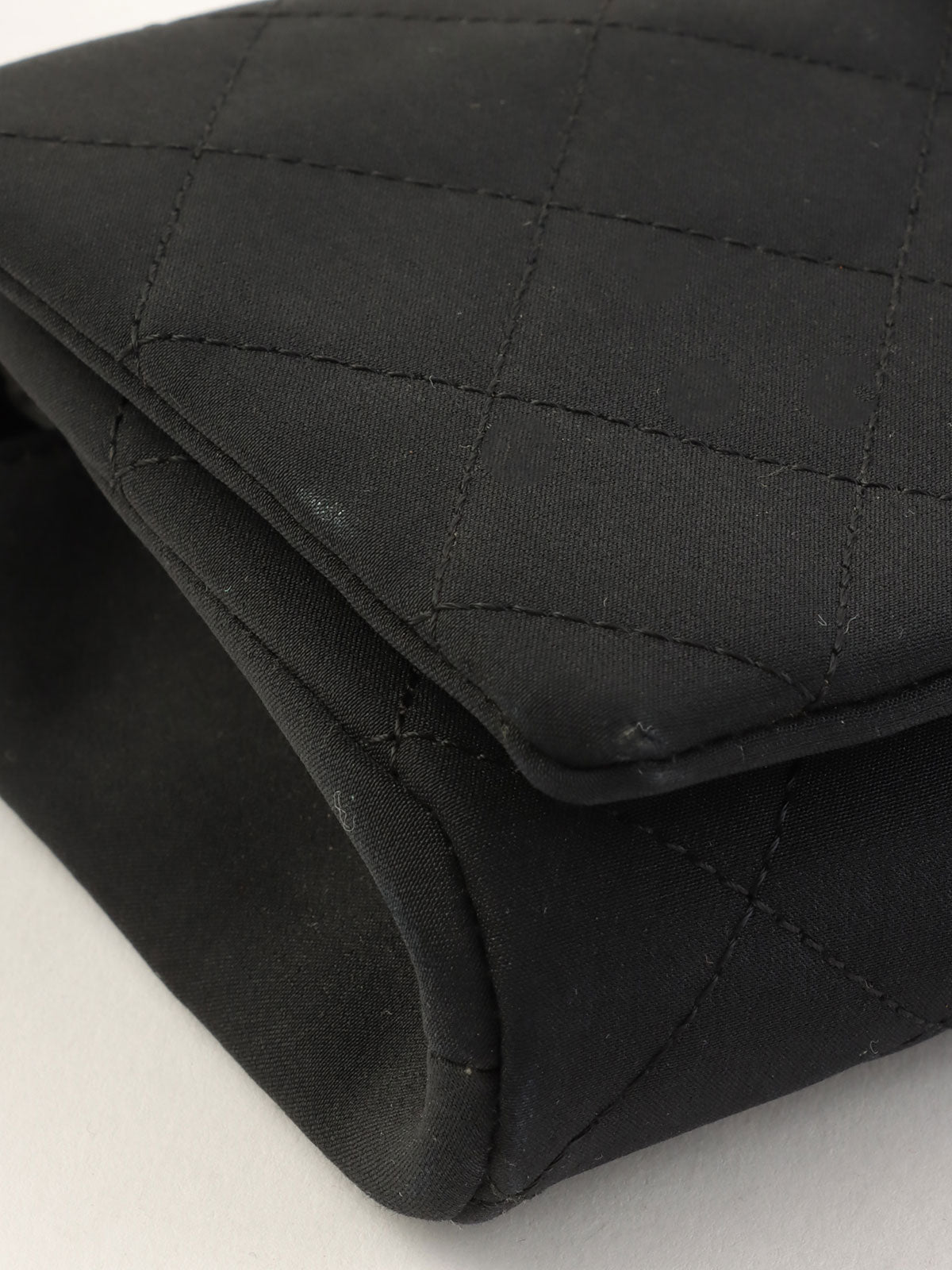 Camellia motif one-shoulder chain bag, black, made around 2005