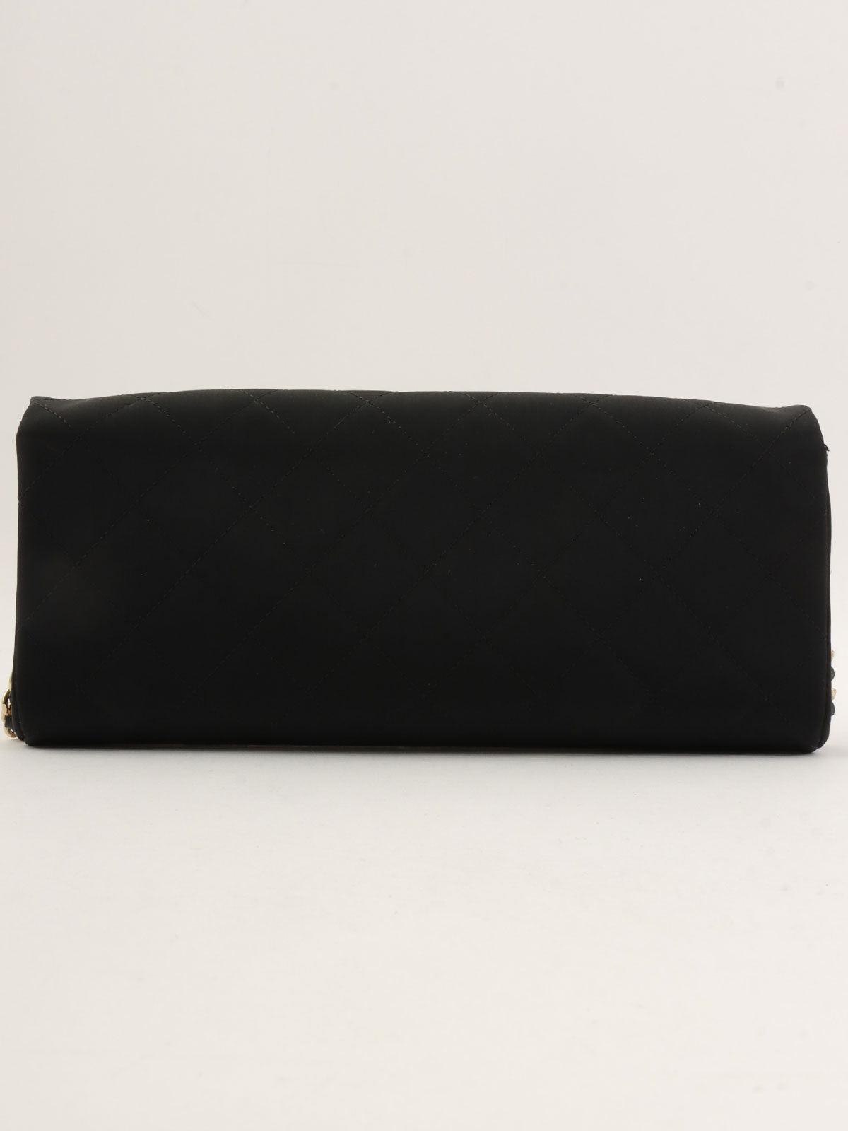 Camellia motif one-shoulder chain bag, black, made around 2005