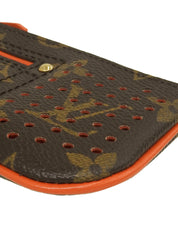 2008 Canvas Monogram Perfo Pochette Cle Brown/Orange