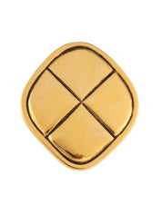 Diamond Motif Matelasse Stitch Brooch Gold