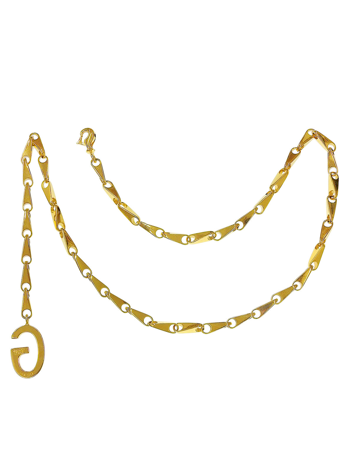 G Plate Chain Belt Gold