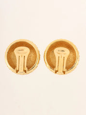 ラウンドデザインイヤリング ゴールド