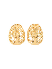 Design Cutout Earrings Gold