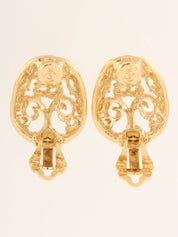 Design Cutout Earrings Gold