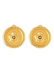 1997年製　ラウンドカメリアロゴイヤリング　ゴールド