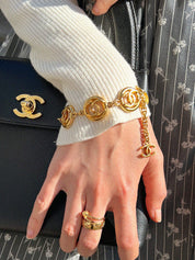 サークル6CCマークブレスレット ゴールド