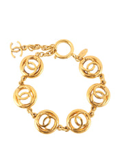 Circle 6CC Mark Bracelet Gold