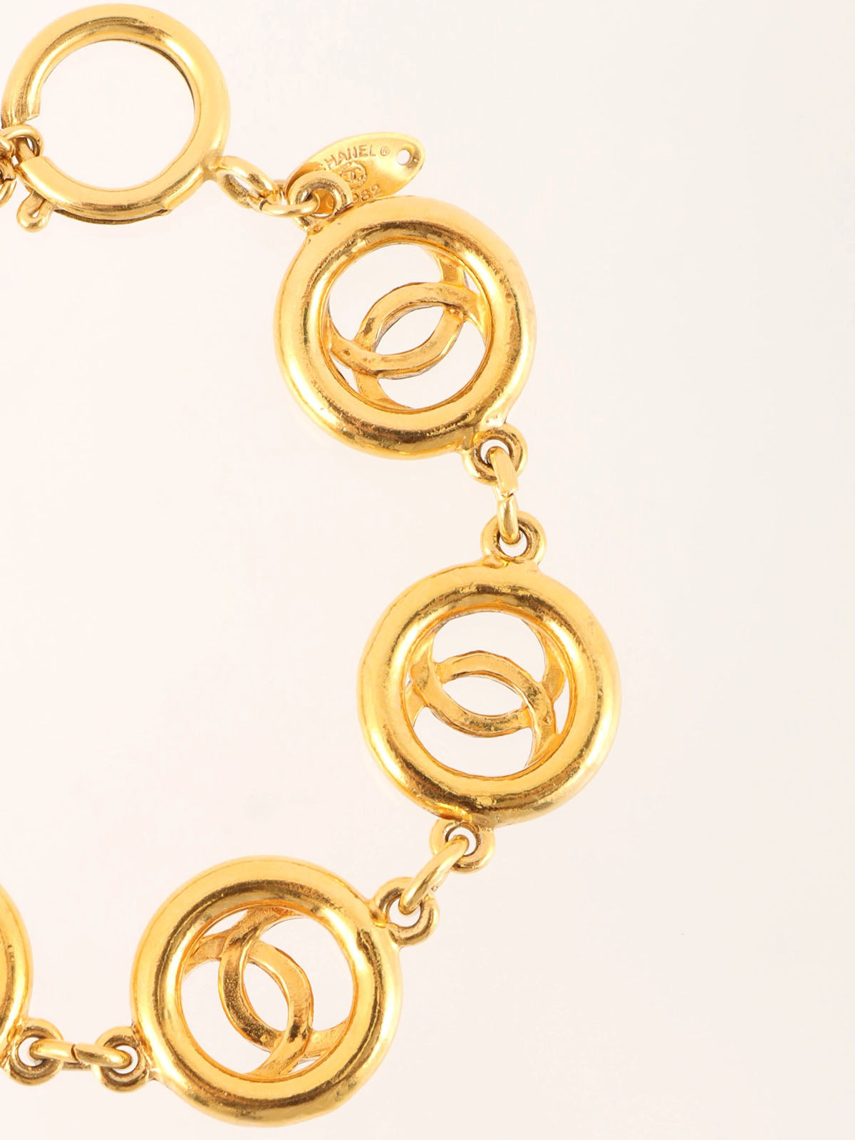 サークル6CCマークブレスレット ゴールド