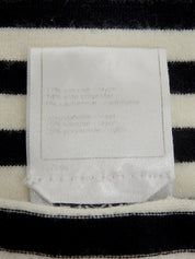 2005年製 レースボーダーパターンロゴプレートハーフスリーブトップス ホワイト/ブラック