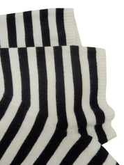 2005年製 レースボーダーパターンロゴプレート半袖トップス ホワイト/ブラック