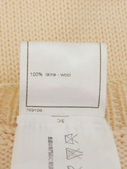 2007年製　スパンコールオーバルCCマークカーディガン　ベージュ