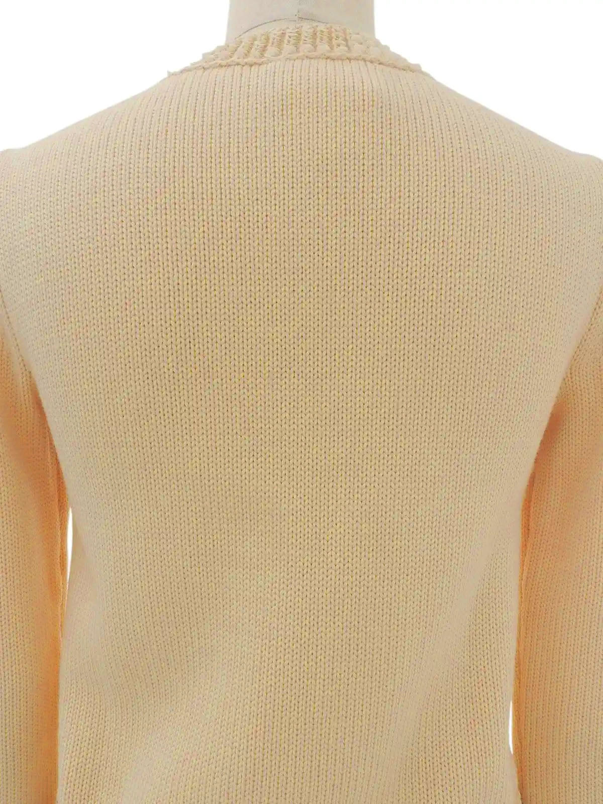 2007年製　スパンコールオーバルCCマークカーディガン　ベージュ