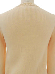 2007年製　スパンコールオーバルCCマークカーディガン　ベージュ