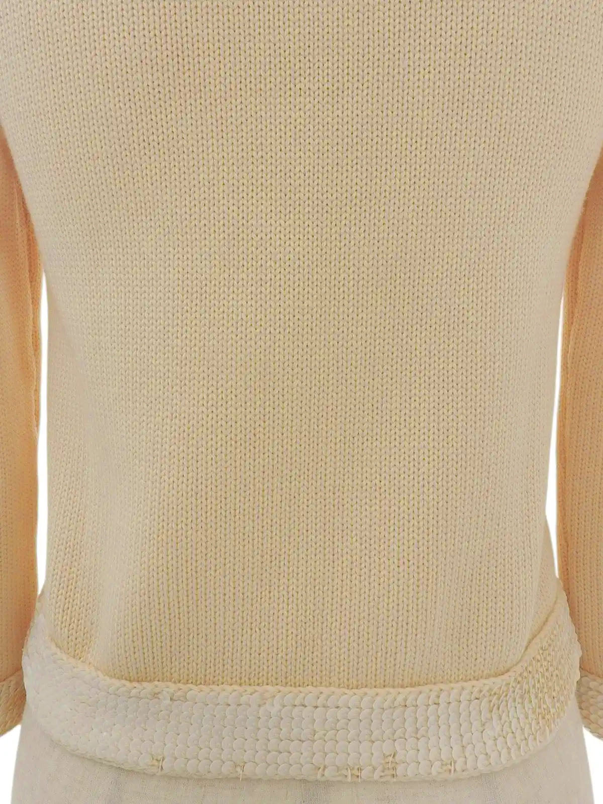 2007年製　スパンコールオーバルCCマークカーディガン　ベージュ