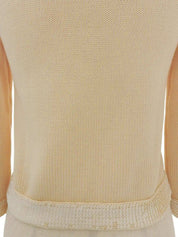 2007年製　スパンコールオーバルCCマークカーディガン　ベージュ