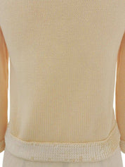 2007 Sequin Oval CC Mark Cardigan, Beige