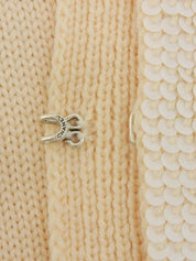 2007年製　スパンコールオーバルCCマークカーディガン　ベージュ