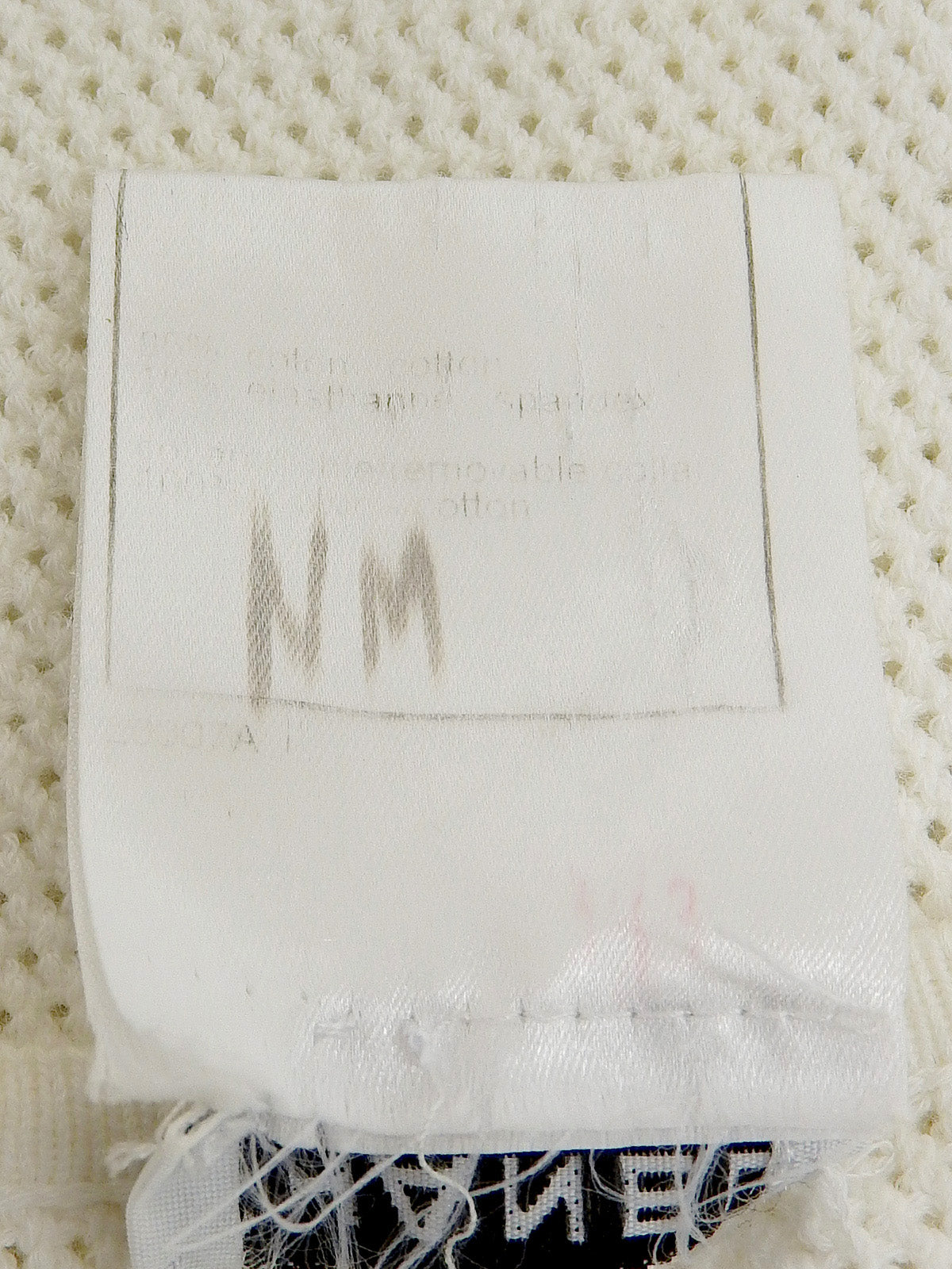 シェルロゴボタンノースリーブトップス ホワイト