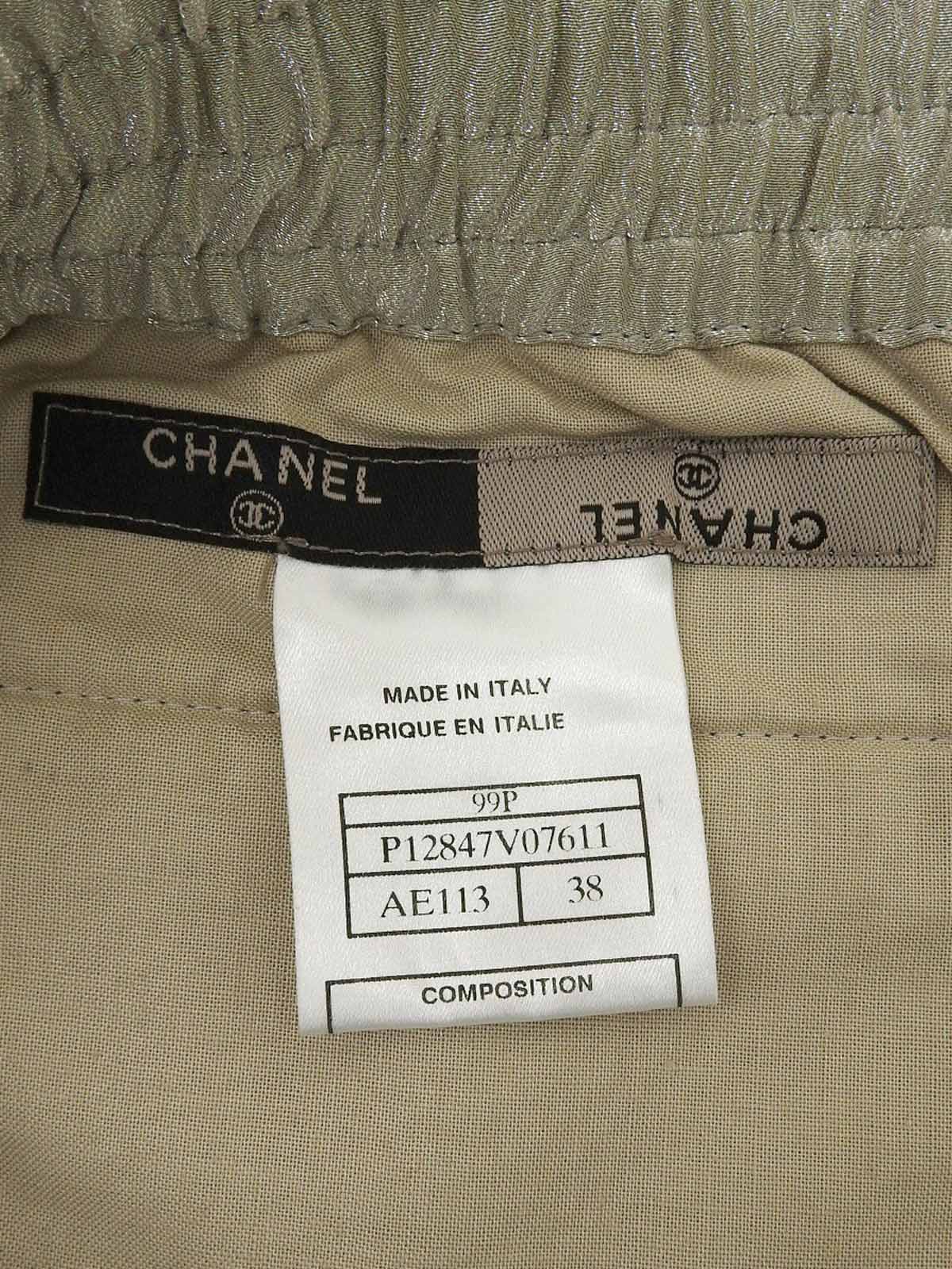 1999 Clear Logo Button Shorts Metallic Gray