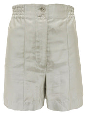 1999 透明Logo纽扣短裤 金属灰