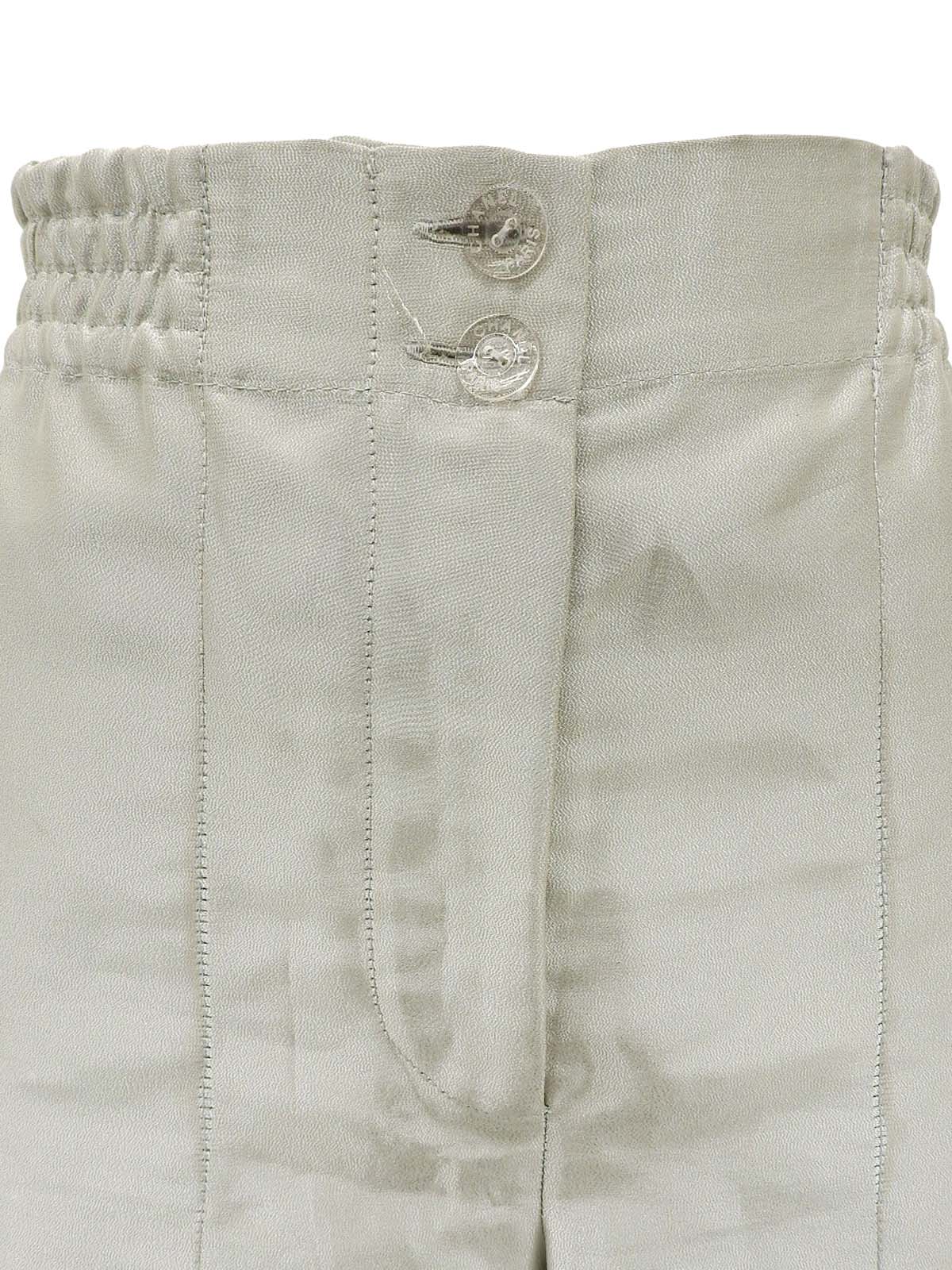 1999 透明Logo纽扣短裤 金属灰