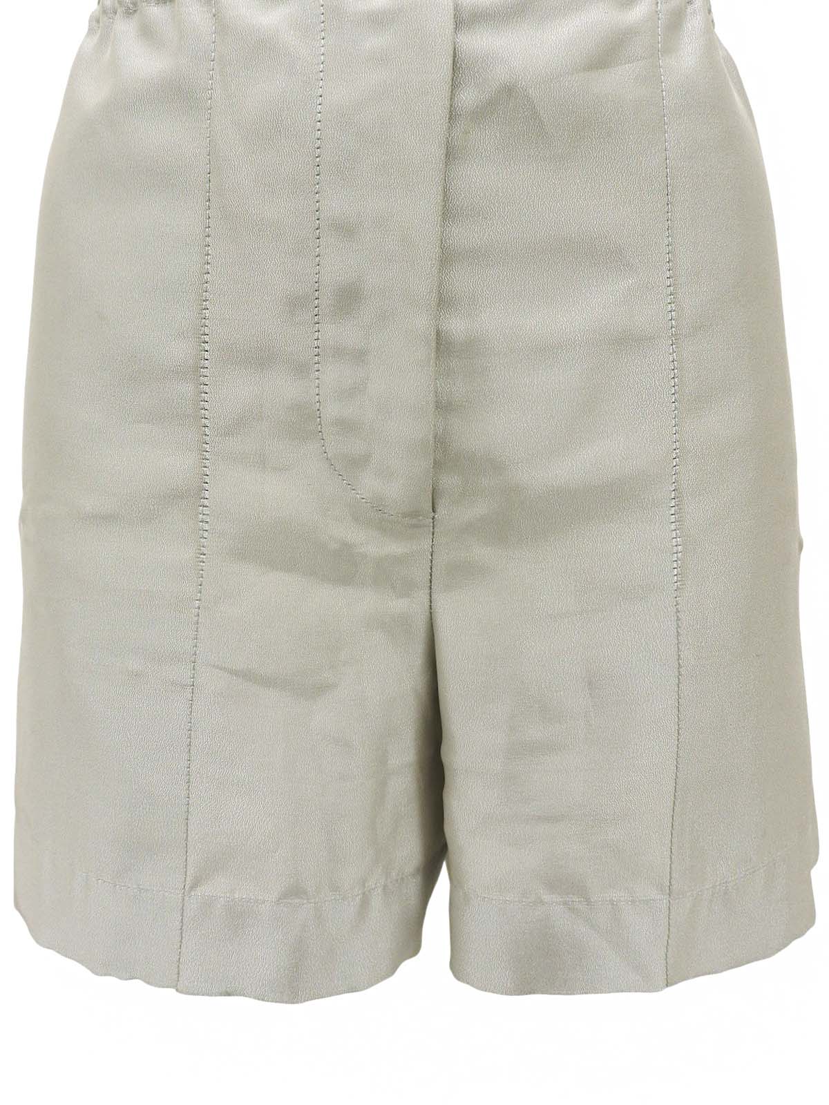 1999 Clear Logo Button Shorts Metallic Gray