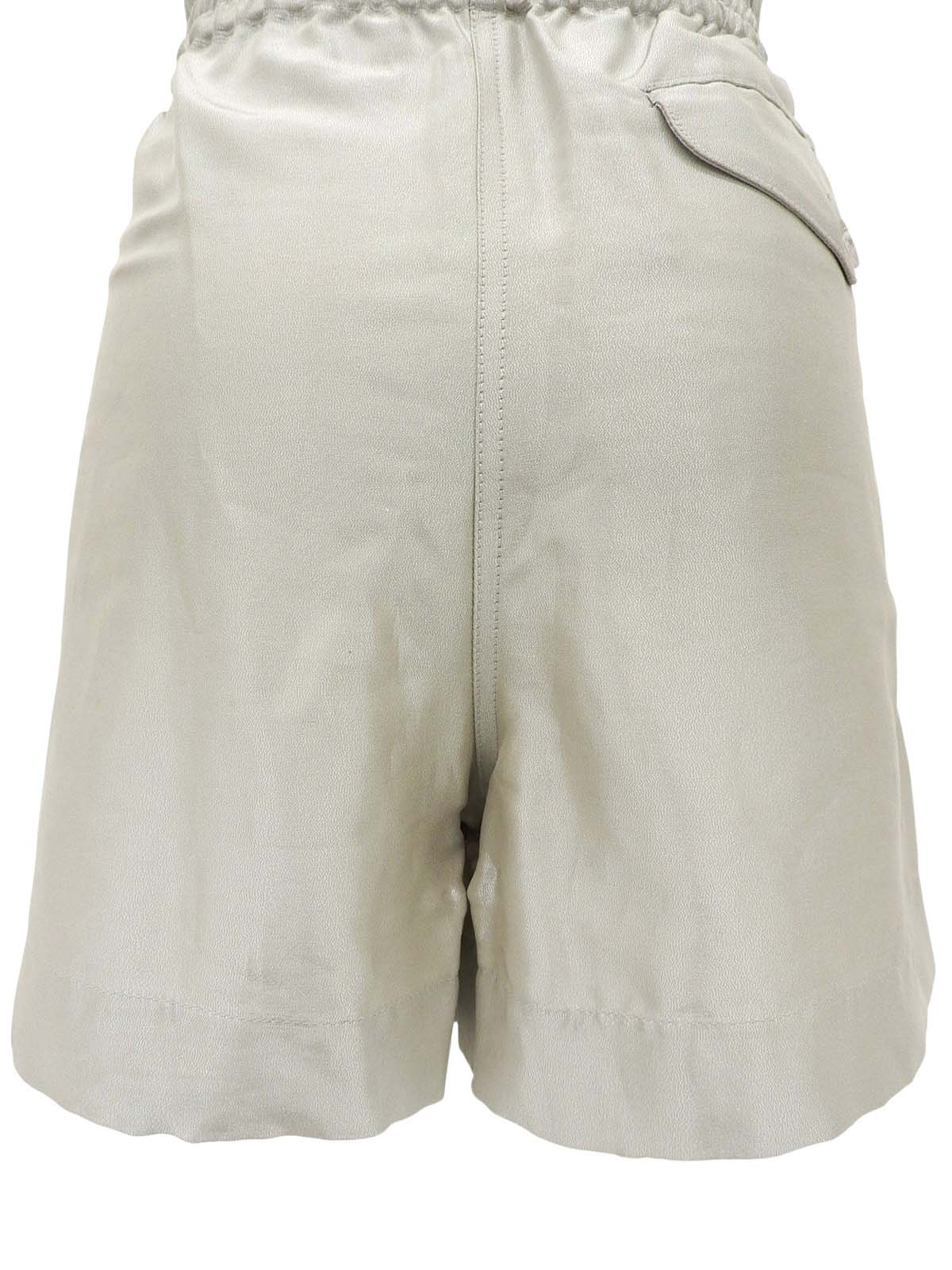 1999年製 クリアロゴボタンショートパンツ メタリックグレー