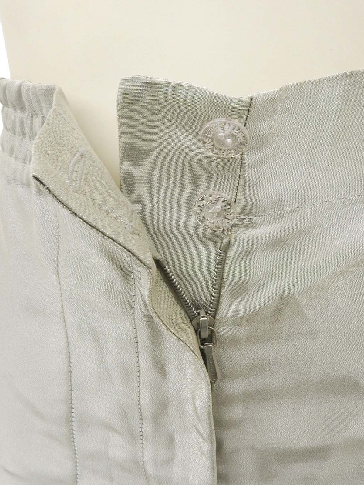 1999 透明Logo纽扣短裤 金属灰