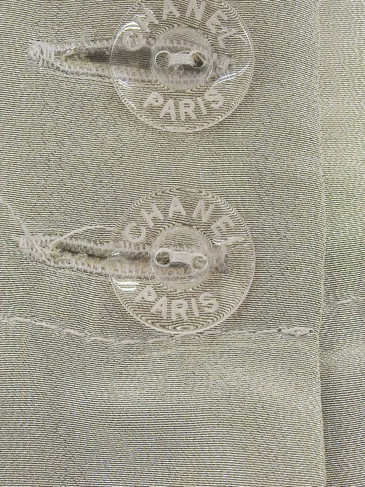 1999年製 クリアロゴボタンショートパンツ メタリックグレー