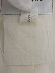 CCマークボタンフラワーレースジャケット ホワイト