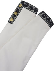 CCマークボタンフラワーレースジャケット ホワイト