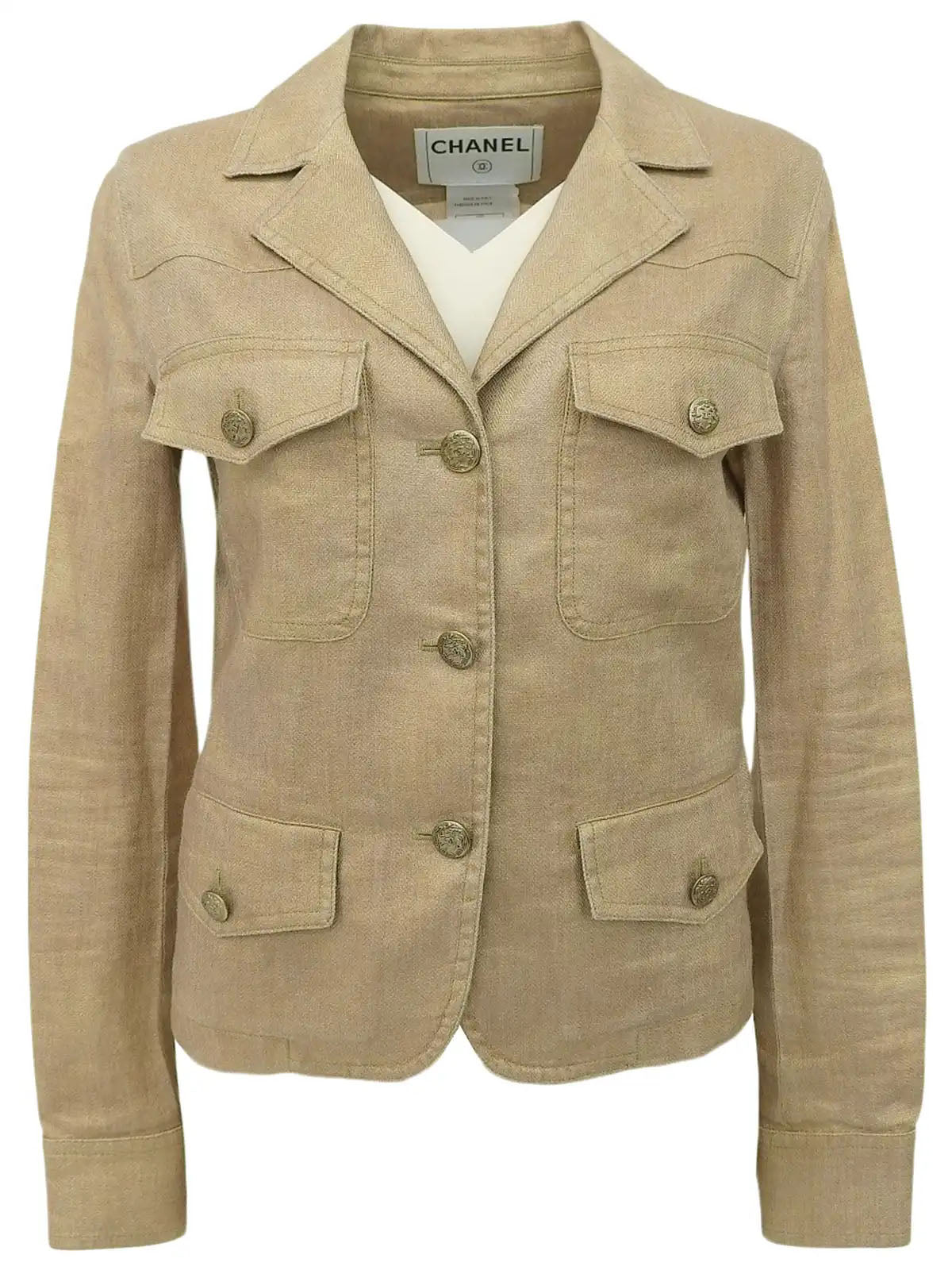 2005 CC mark button jacket, bronze