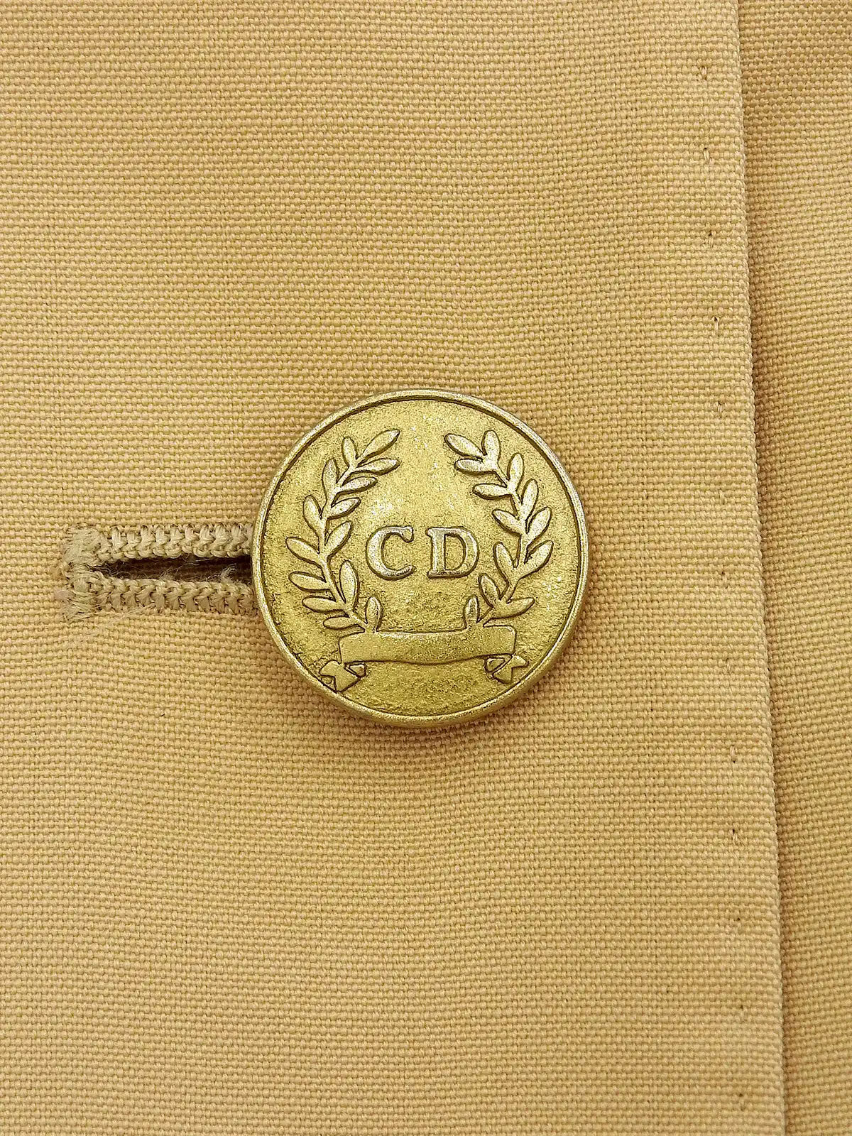 ロゴエンブレムワッペンセットアップ ベージュ