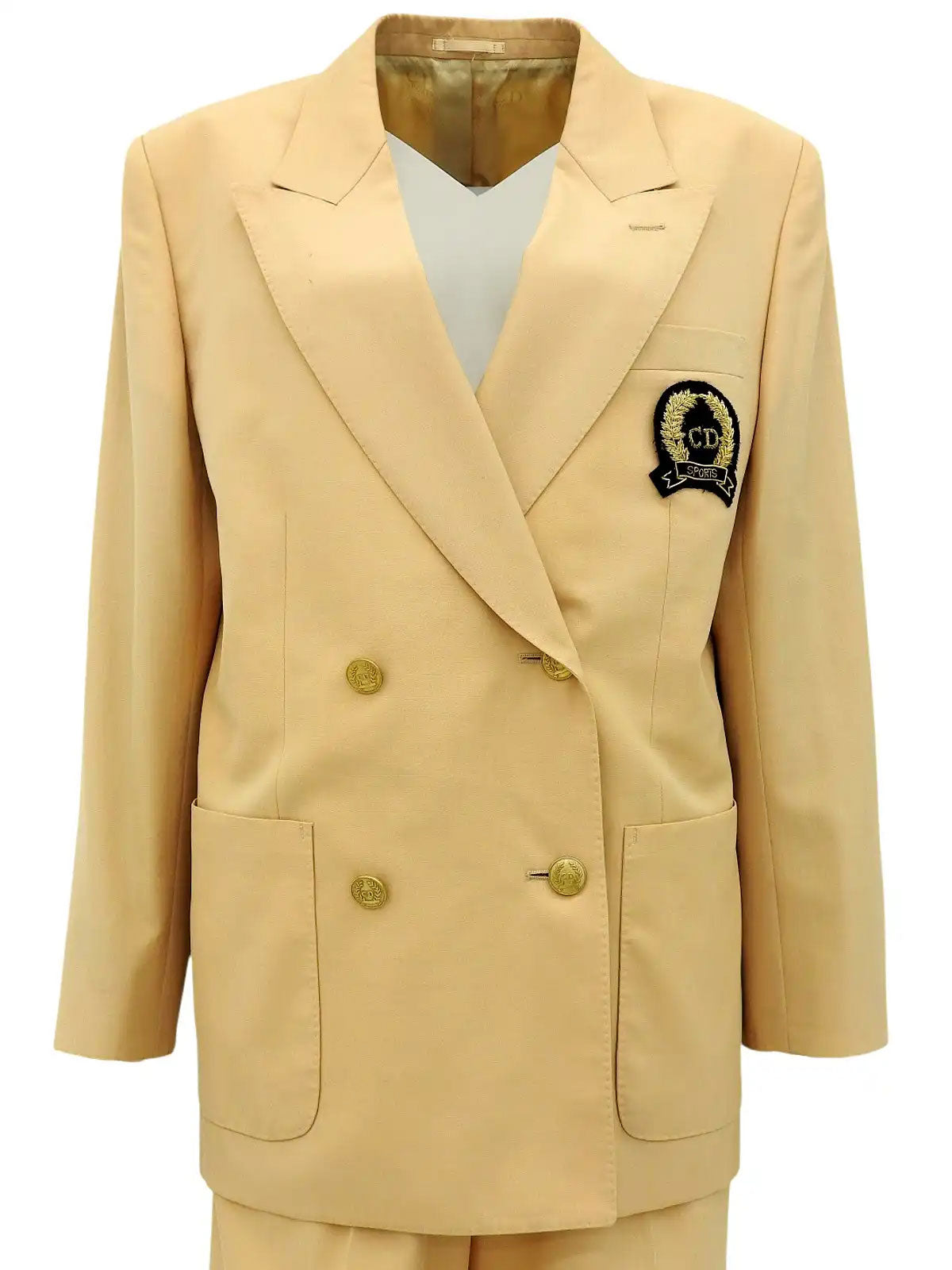 Logo Emblem Patch Set, Beige