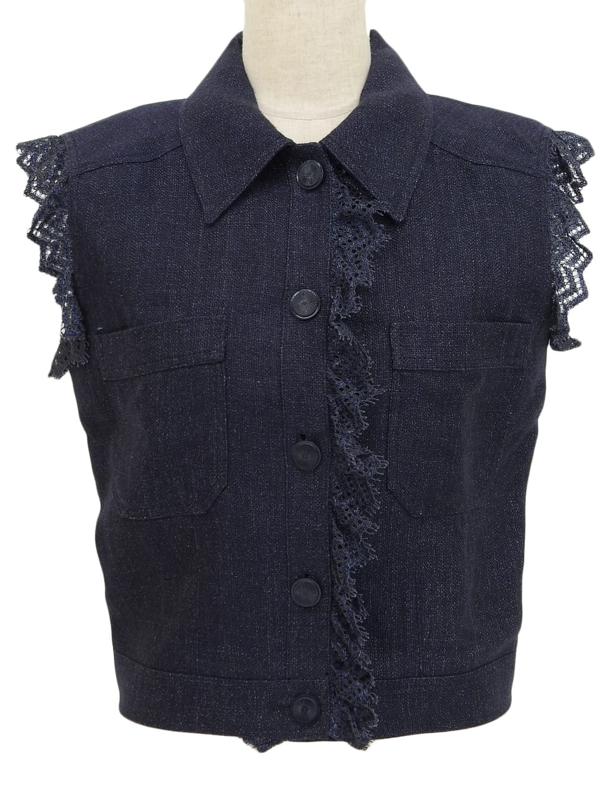 2001年製 CCマークボタンベスト ネイビー