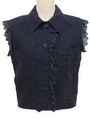 2001年製 CCマークボタンベスト ネイビー