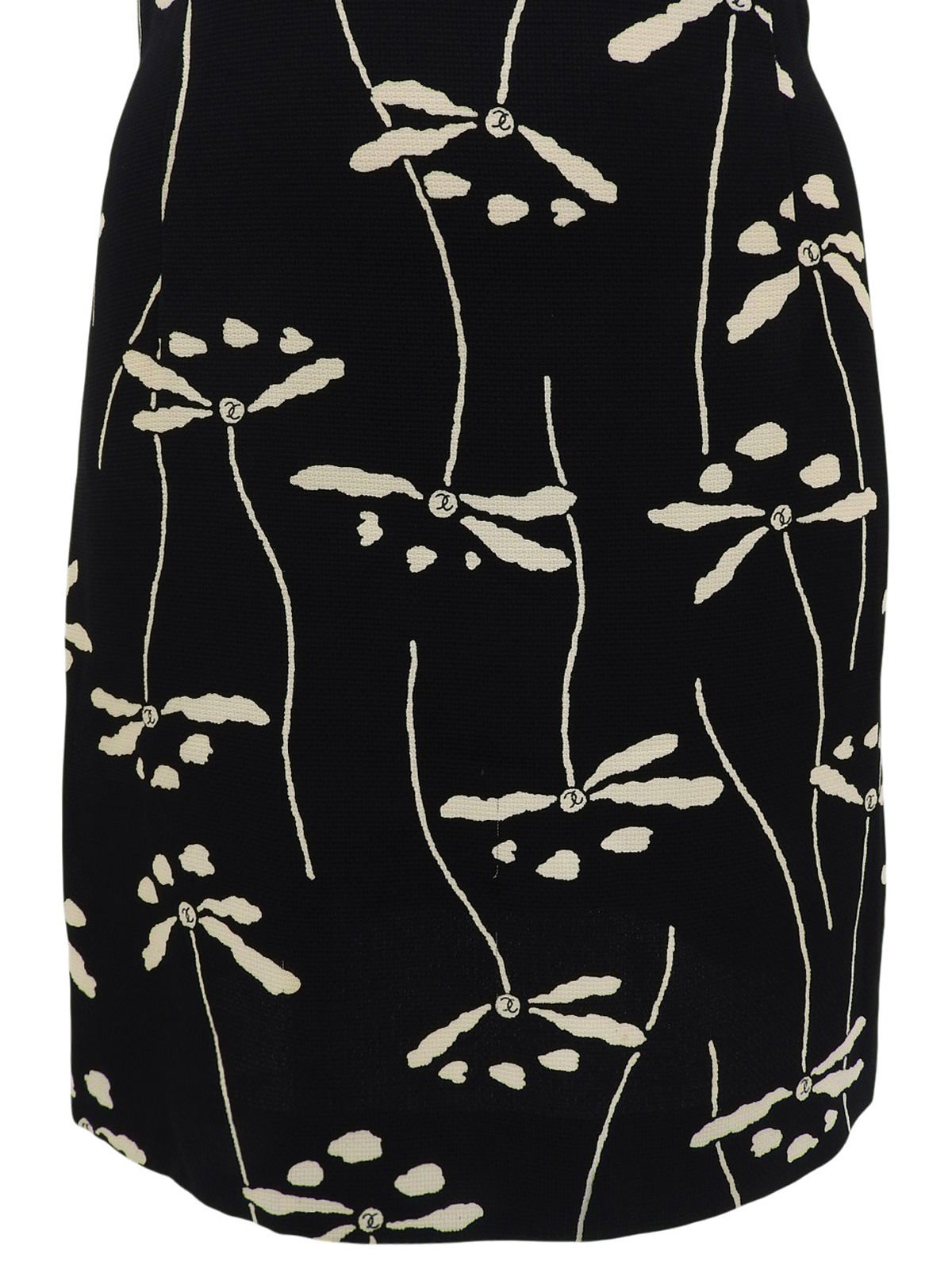 1998年製 フラワーパターンノースリーブワンピース ブラック