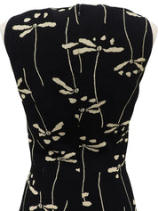 1998 Flower Pattern Sleeveless Dress in Black