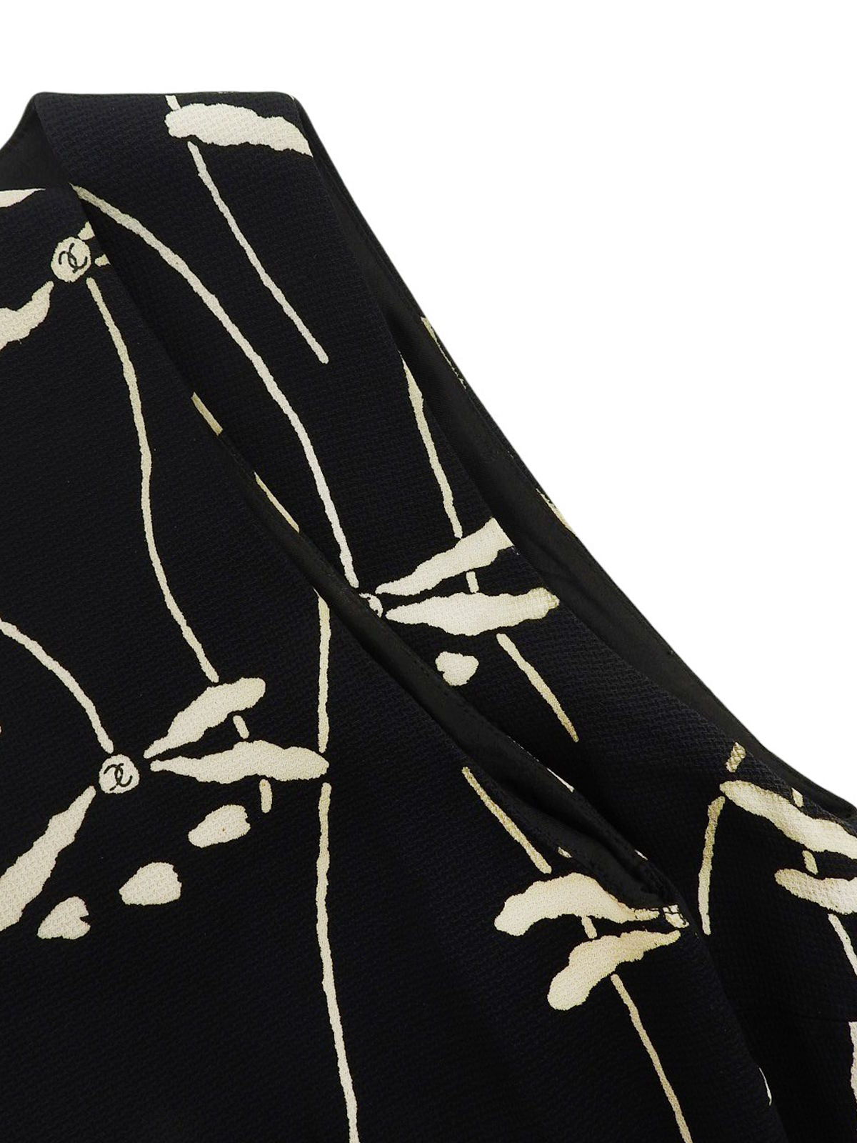 1998年製 フラワーパターンノースリーブワンピース ブラック