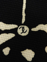 1998年製 フラワーパターンノースリーブワンピース ブラック