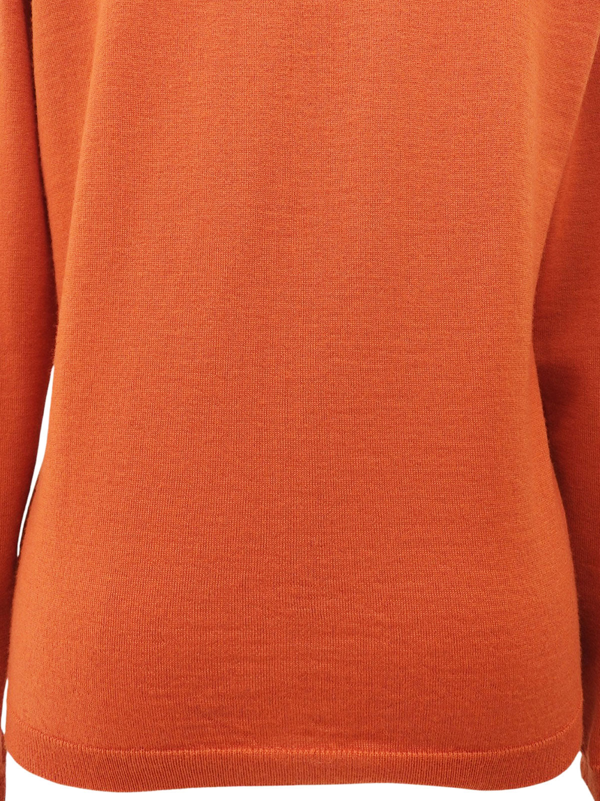 ロゴ刺繍カーディガン オレンジ